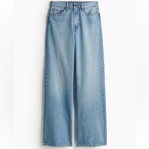 Ultra high rise wide leg jeans